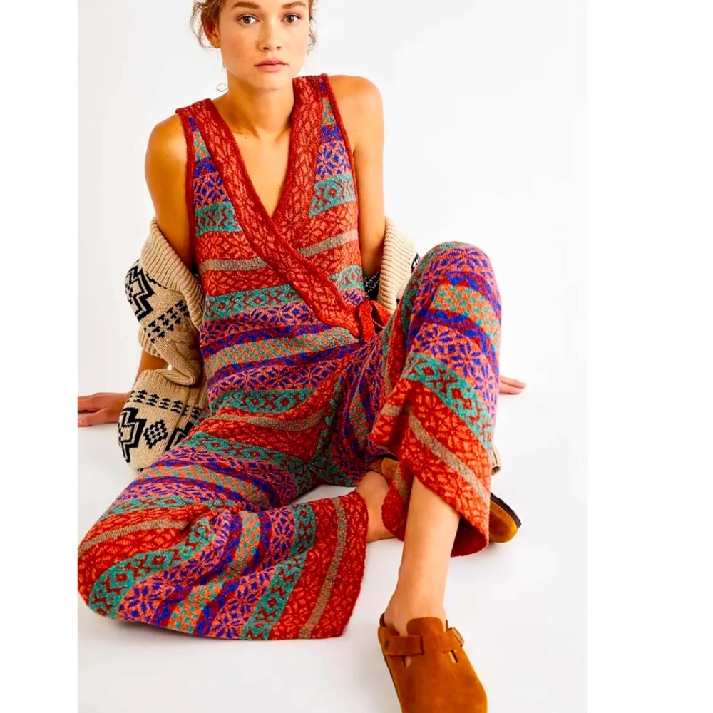 NET free people snowfall kind of love wrap jumpsuit S